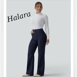NWT Halara High Waisted Work
Flare Leg Pants. Midnight Blue.
Sz. L.
